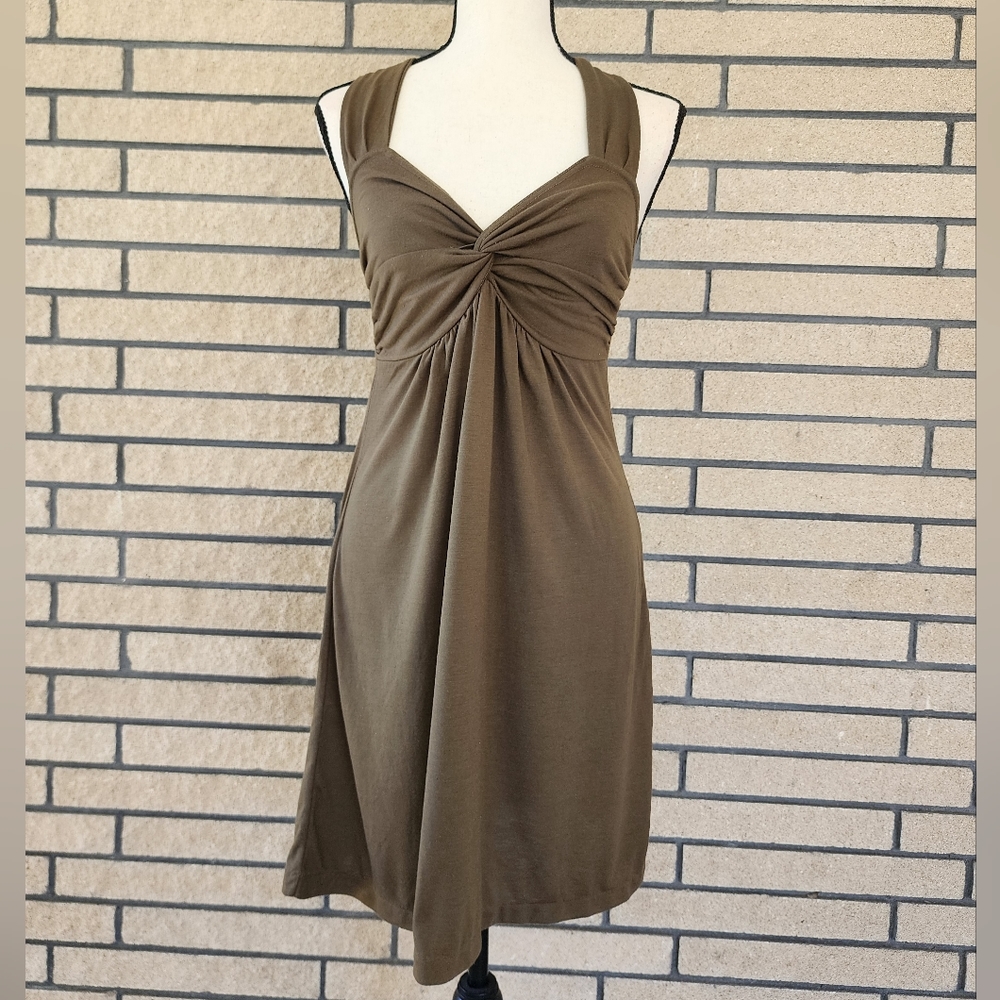 Brown Backless Dress for Women Size Medium